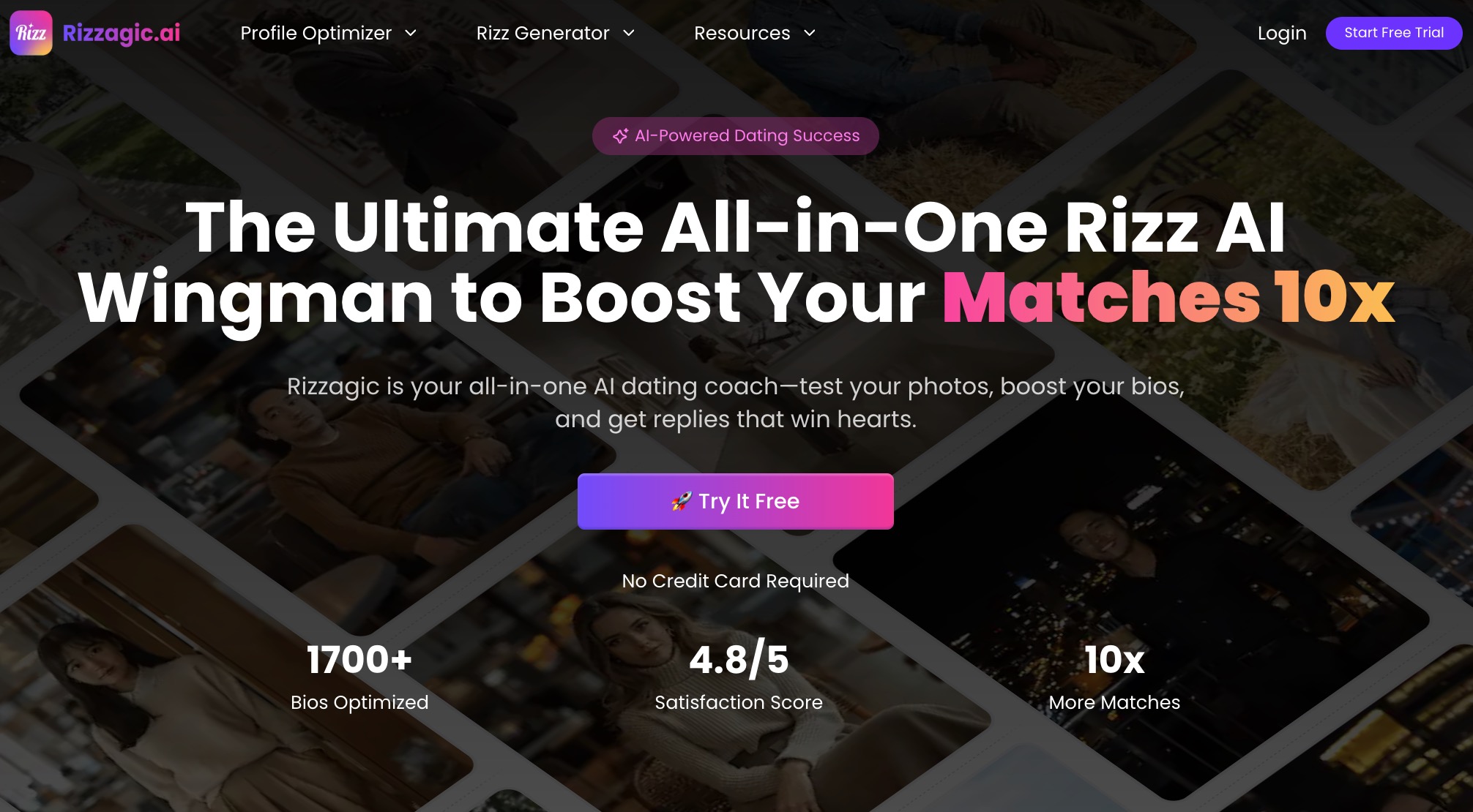 Rizzagic website preview