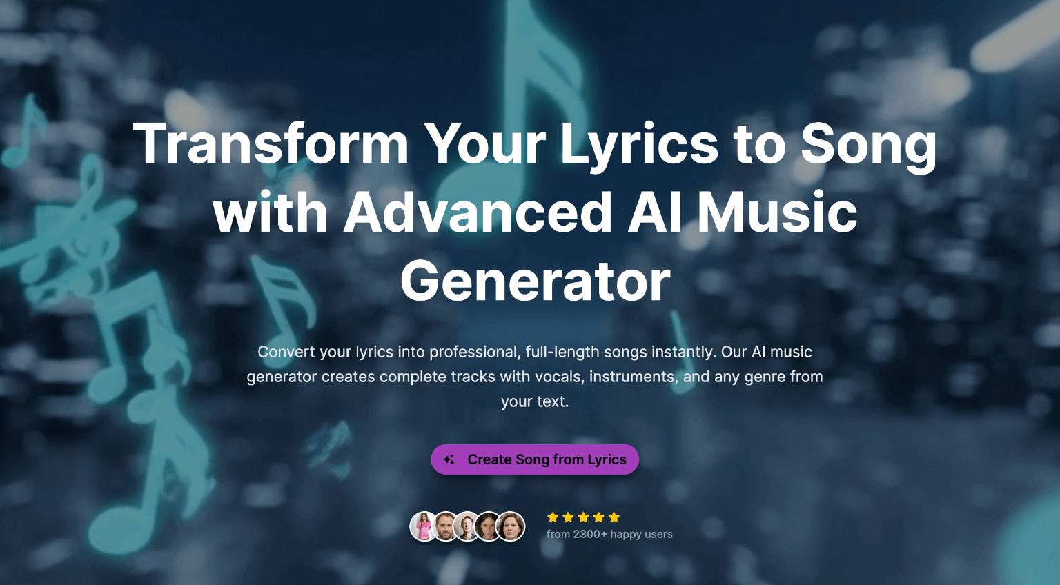 Lyrics to Song AI preview