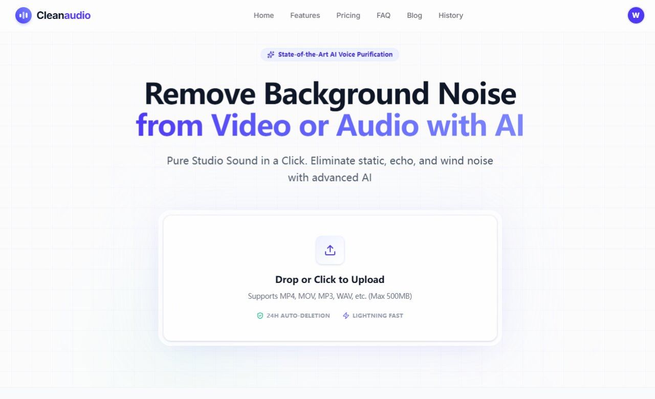CleanAudio AI preview