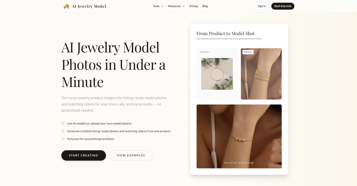 AI Jewelry Model Team preview