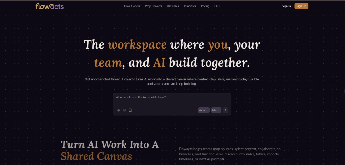 Flowacts preview