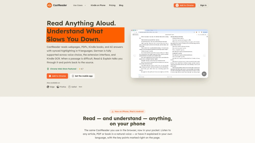 CastReader preview