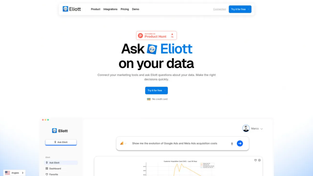 Eliott website preview