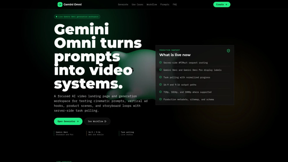 Gemini Omni preview