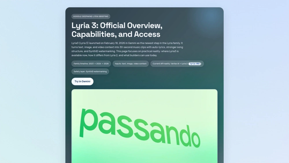 Google DeepMind Lyria 3 preview