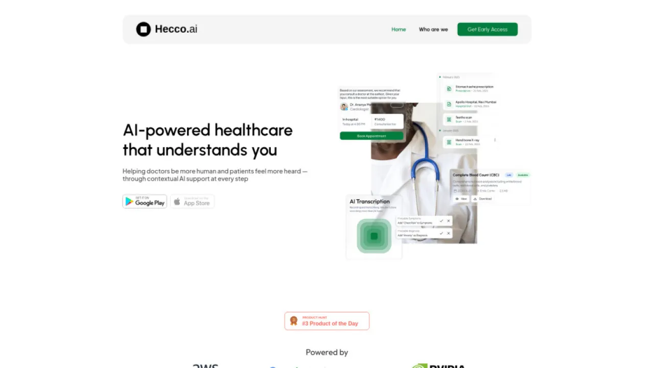 Hecco.ai website preview