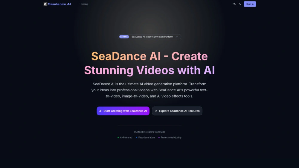 Seadance AI-Seedance 2.0 preview