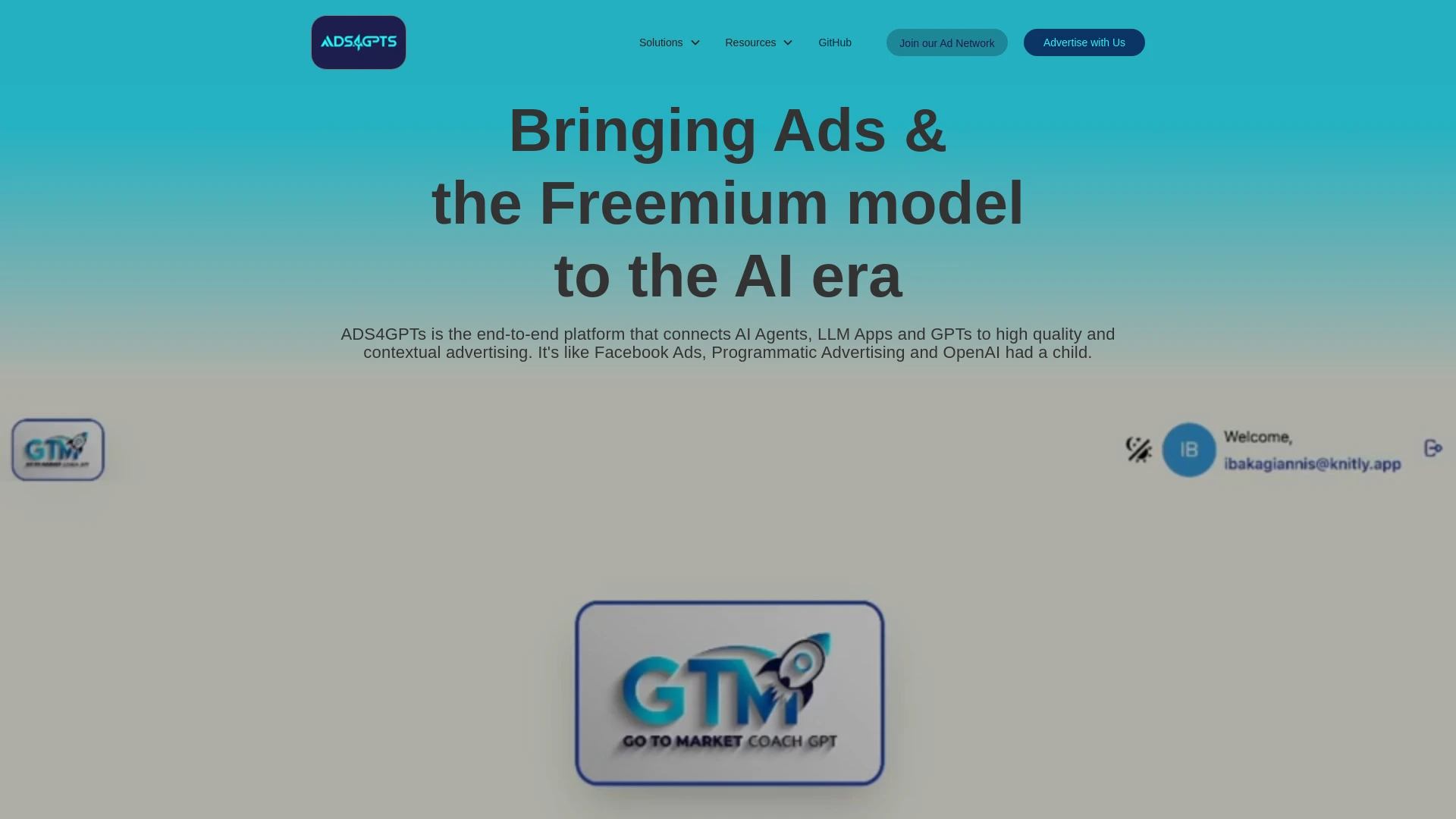 ADS4GPTs website preview