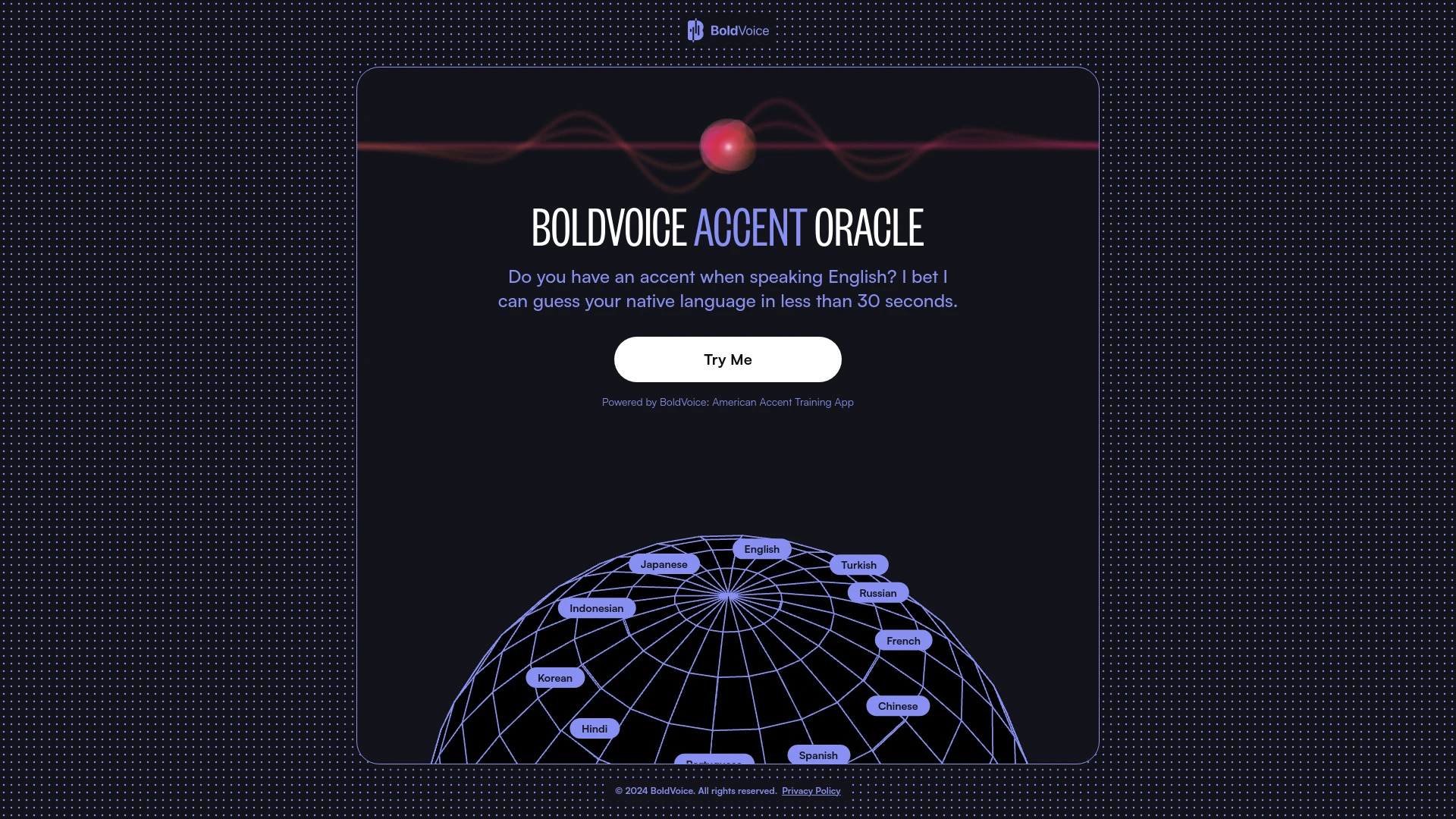 BoldVoice website preview