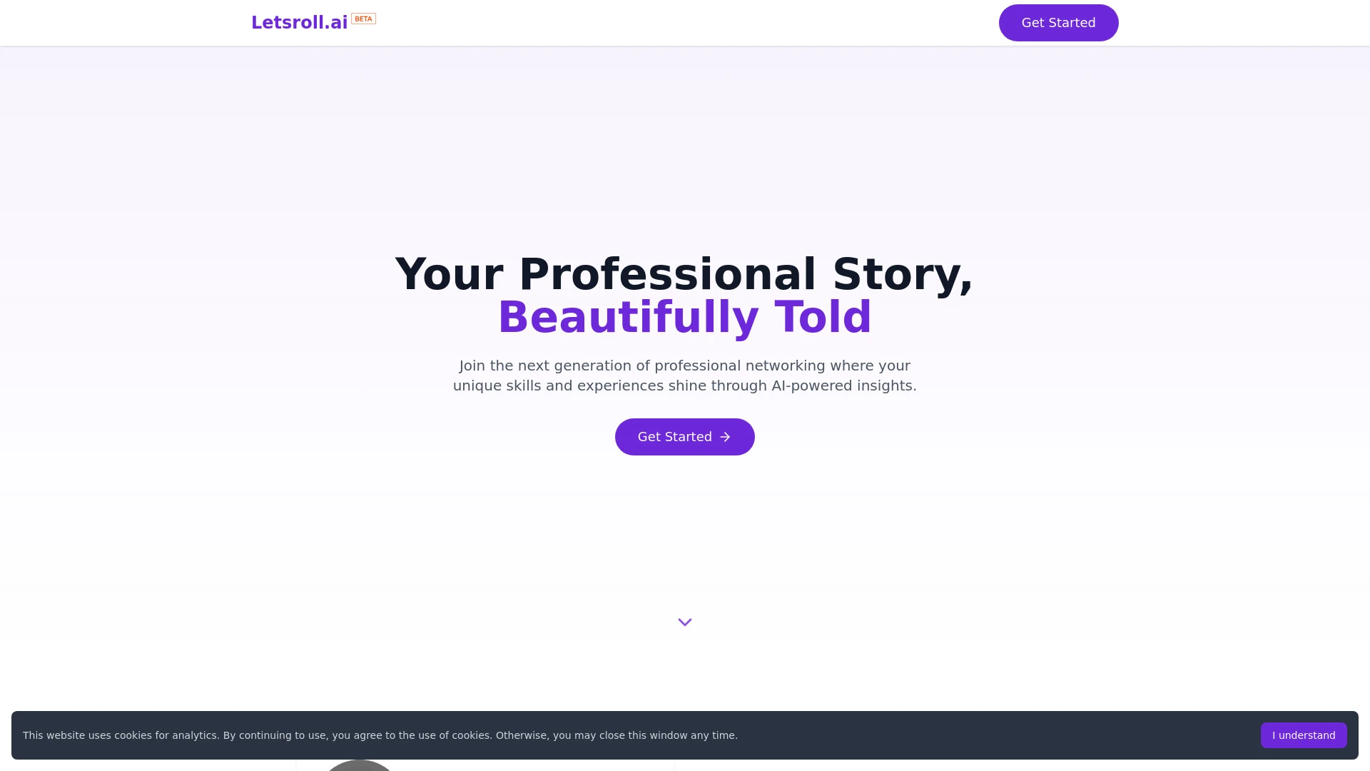 Letsroll.ai website preview