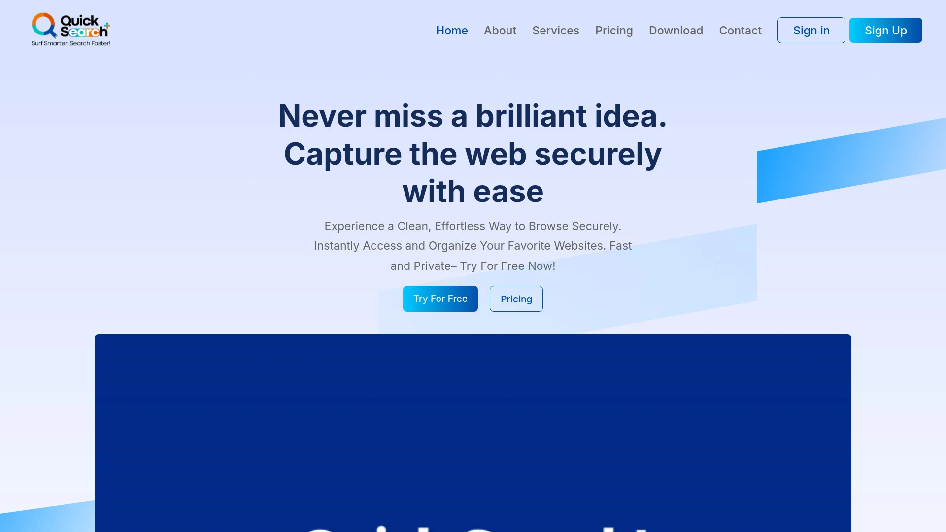 QuickSearchPlus website preview