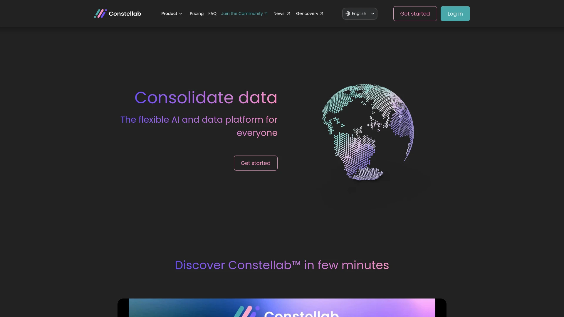 Constellab website preview