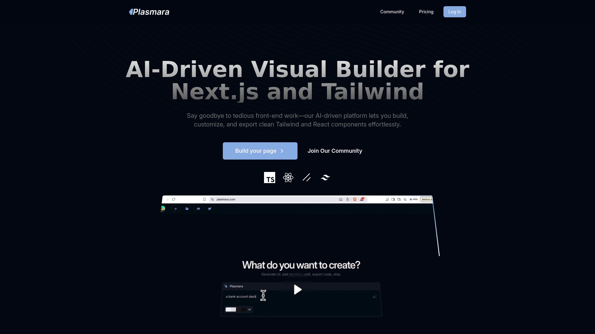 Plasmara website preview