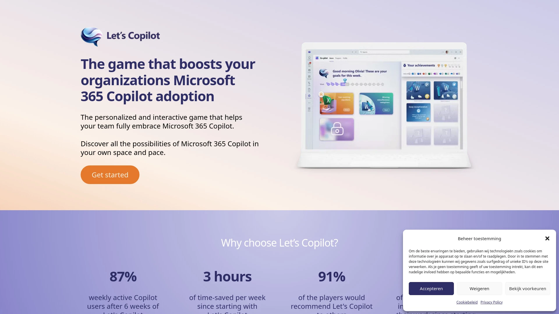 Let’s Copilot website preview