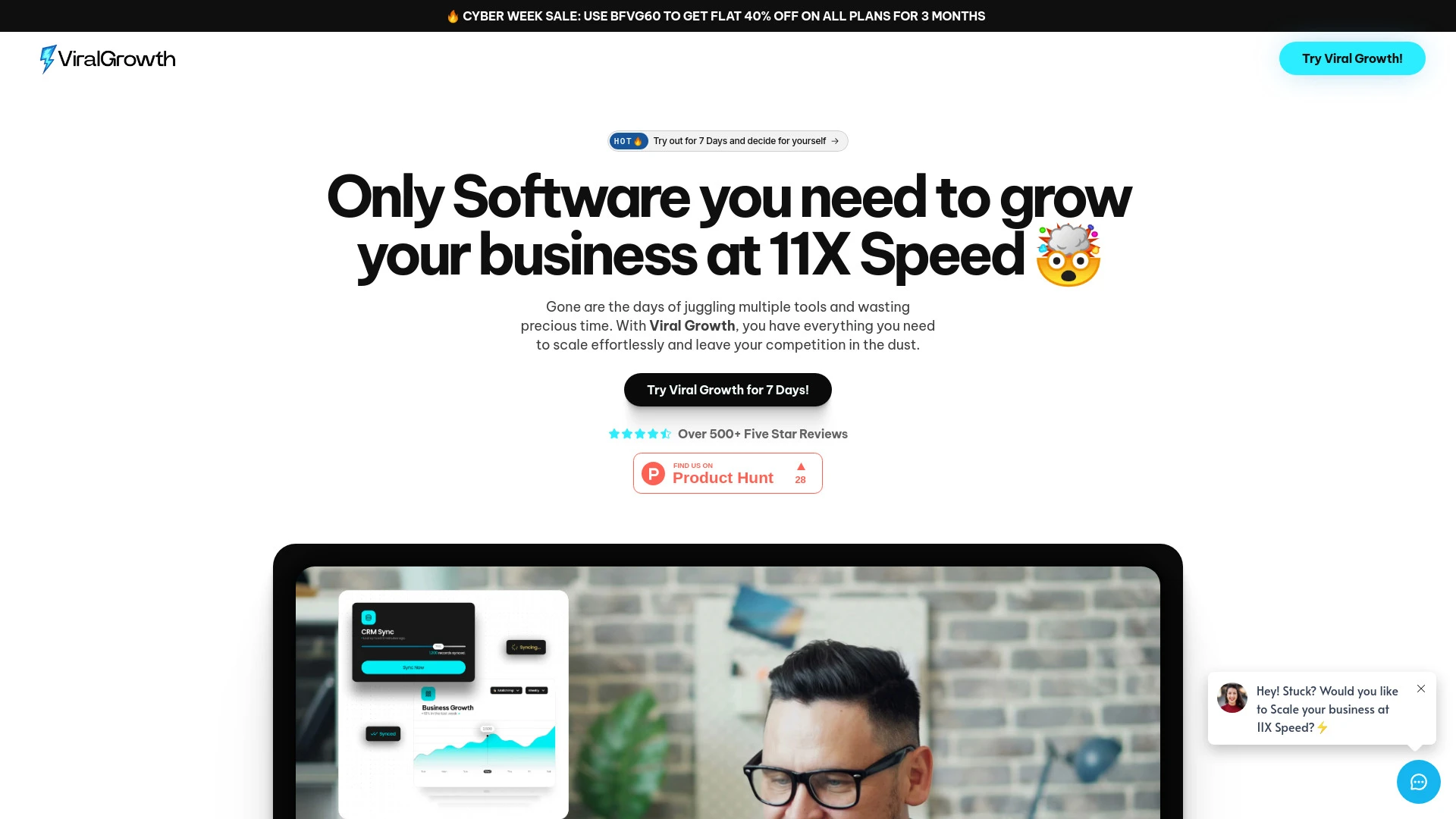 Viral Growth website preview