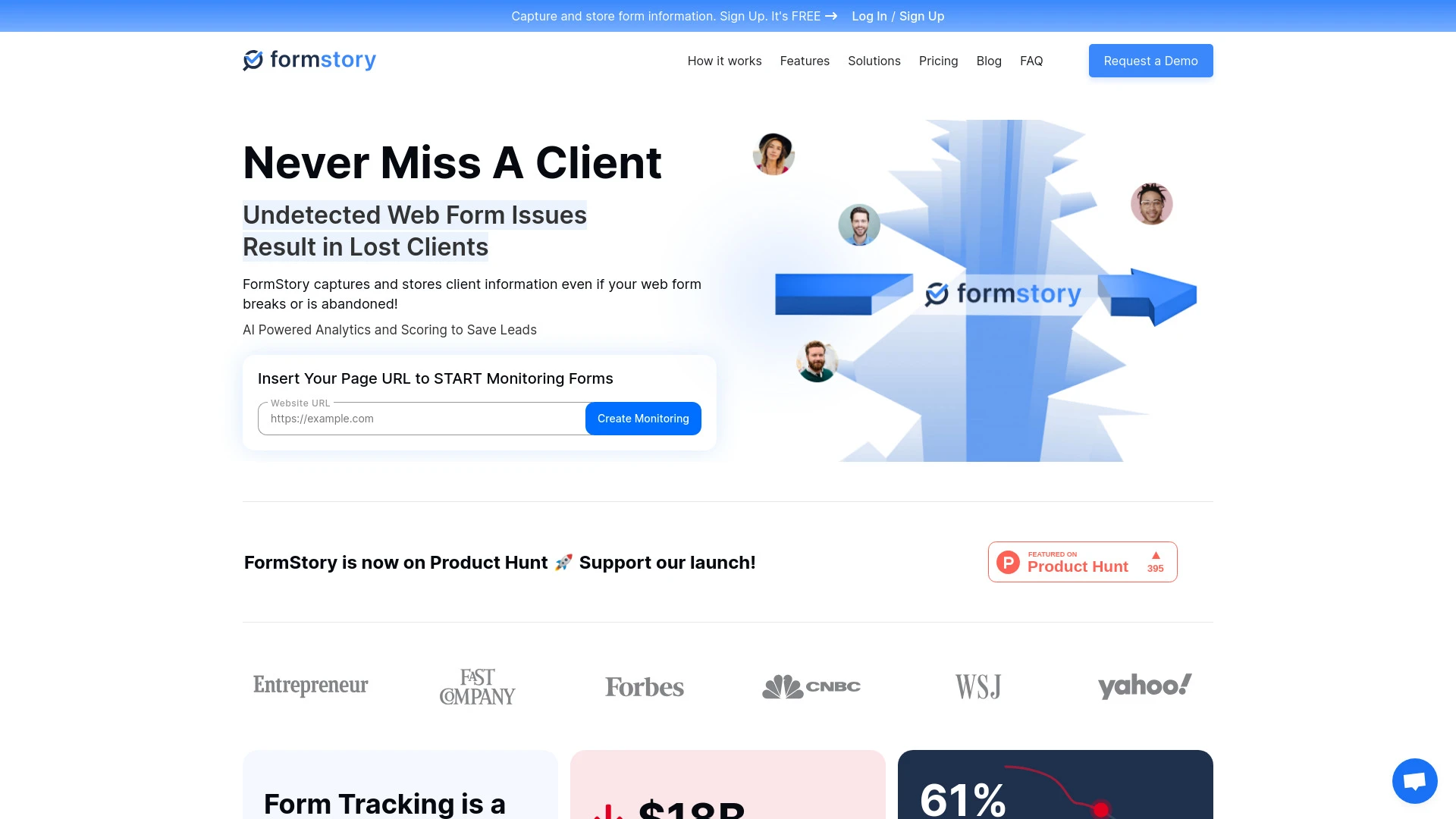 FormStory website preview