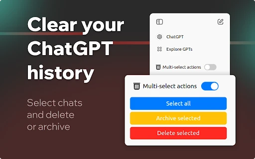 ChatGPT Delete All Chats website preview