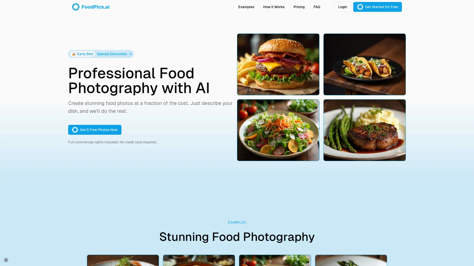 FoodPics.ai website preview