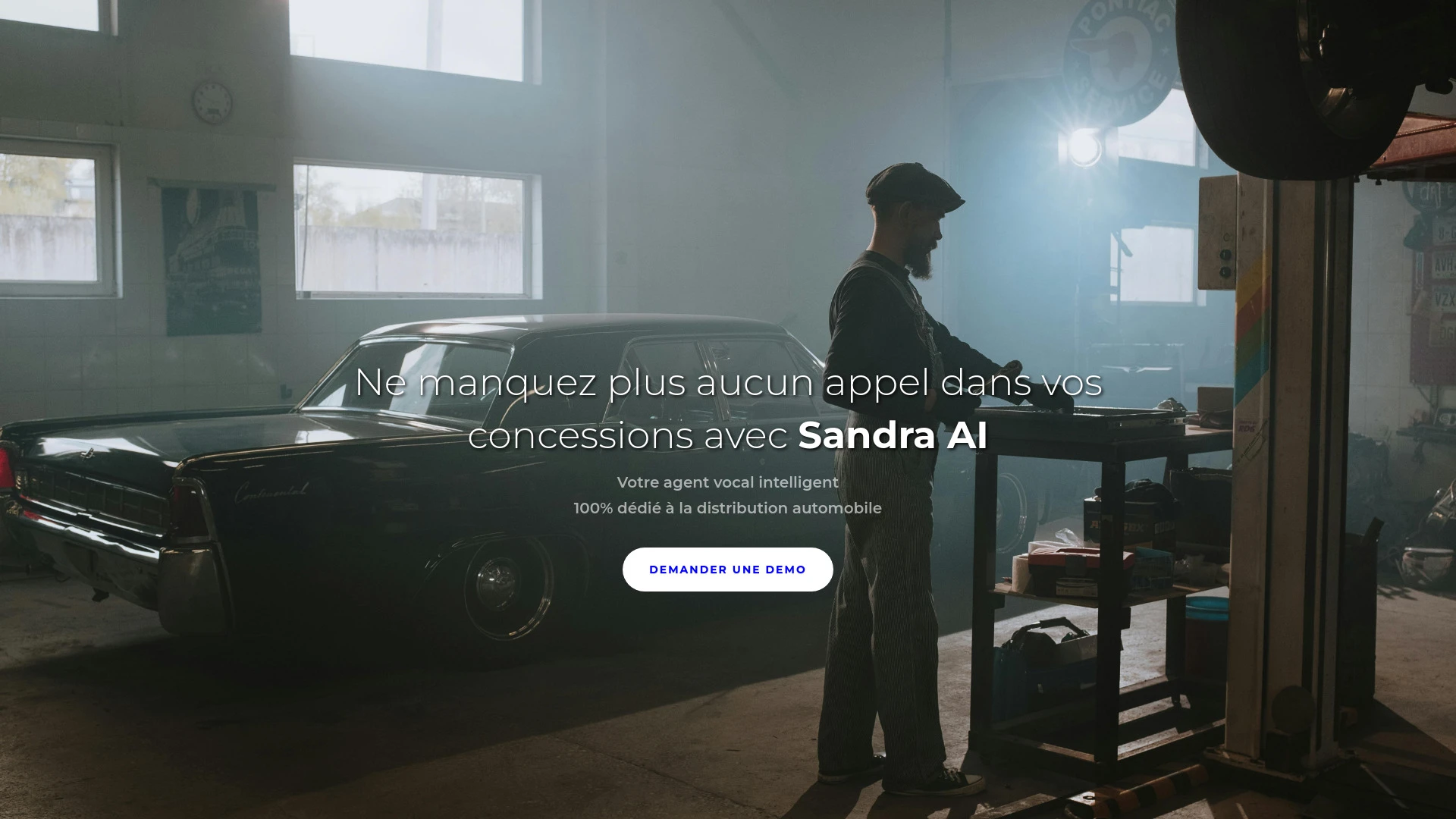 Sandra AI website preview