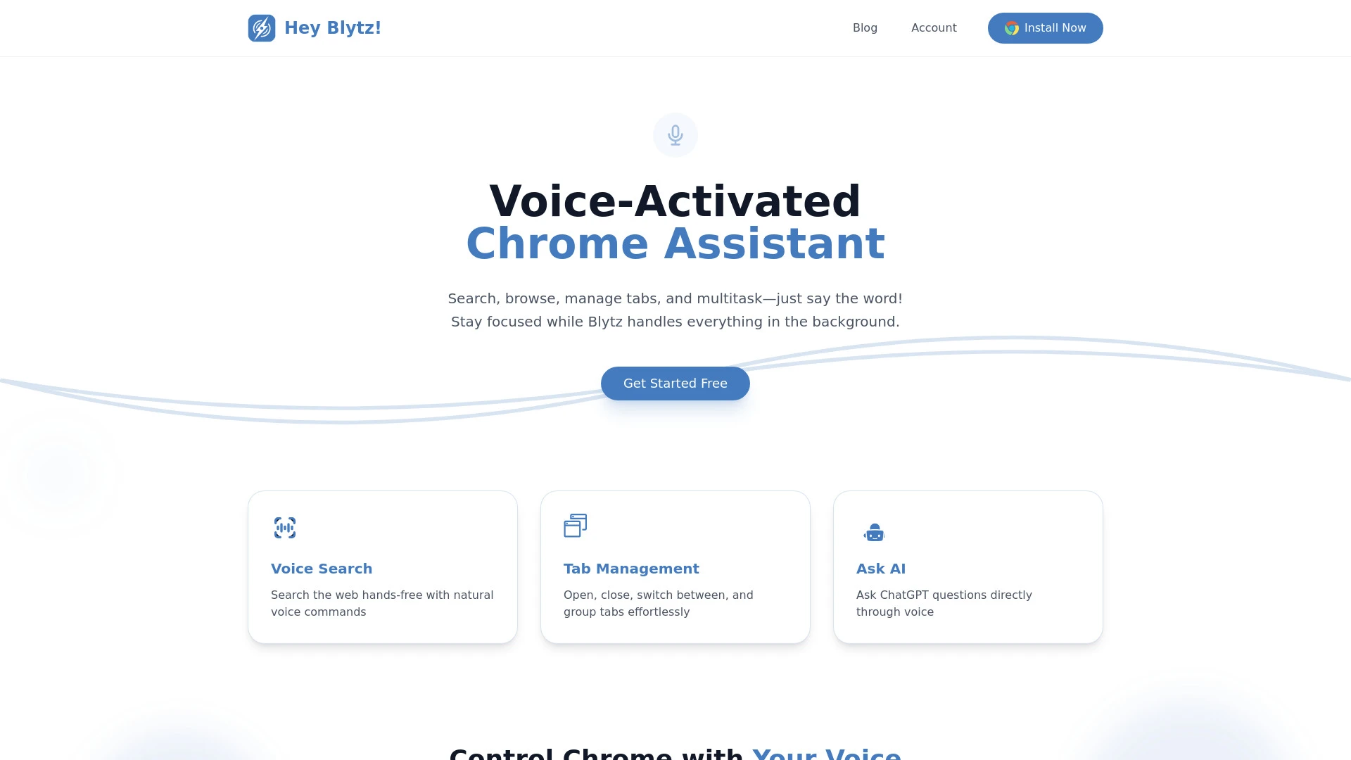 Hey Blytz website preview