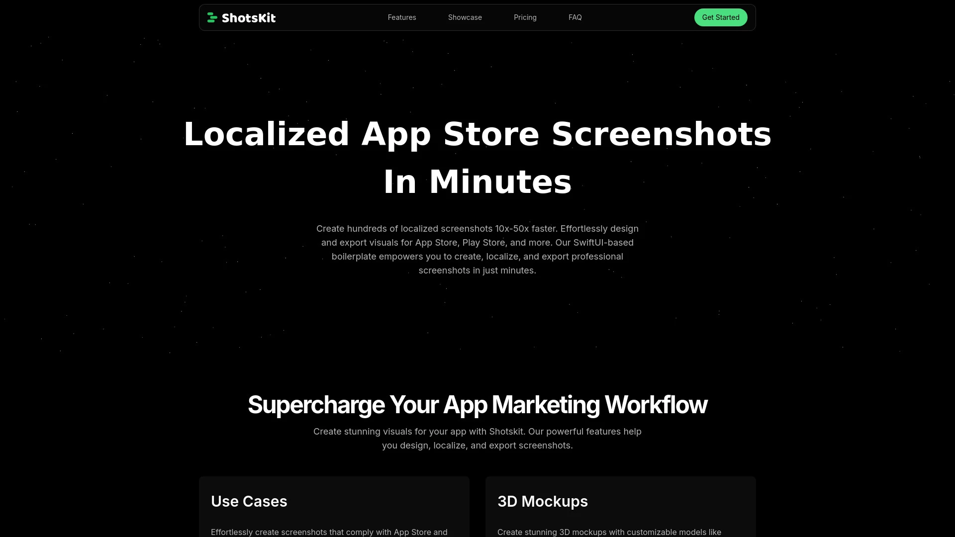 ShotsKit website preview