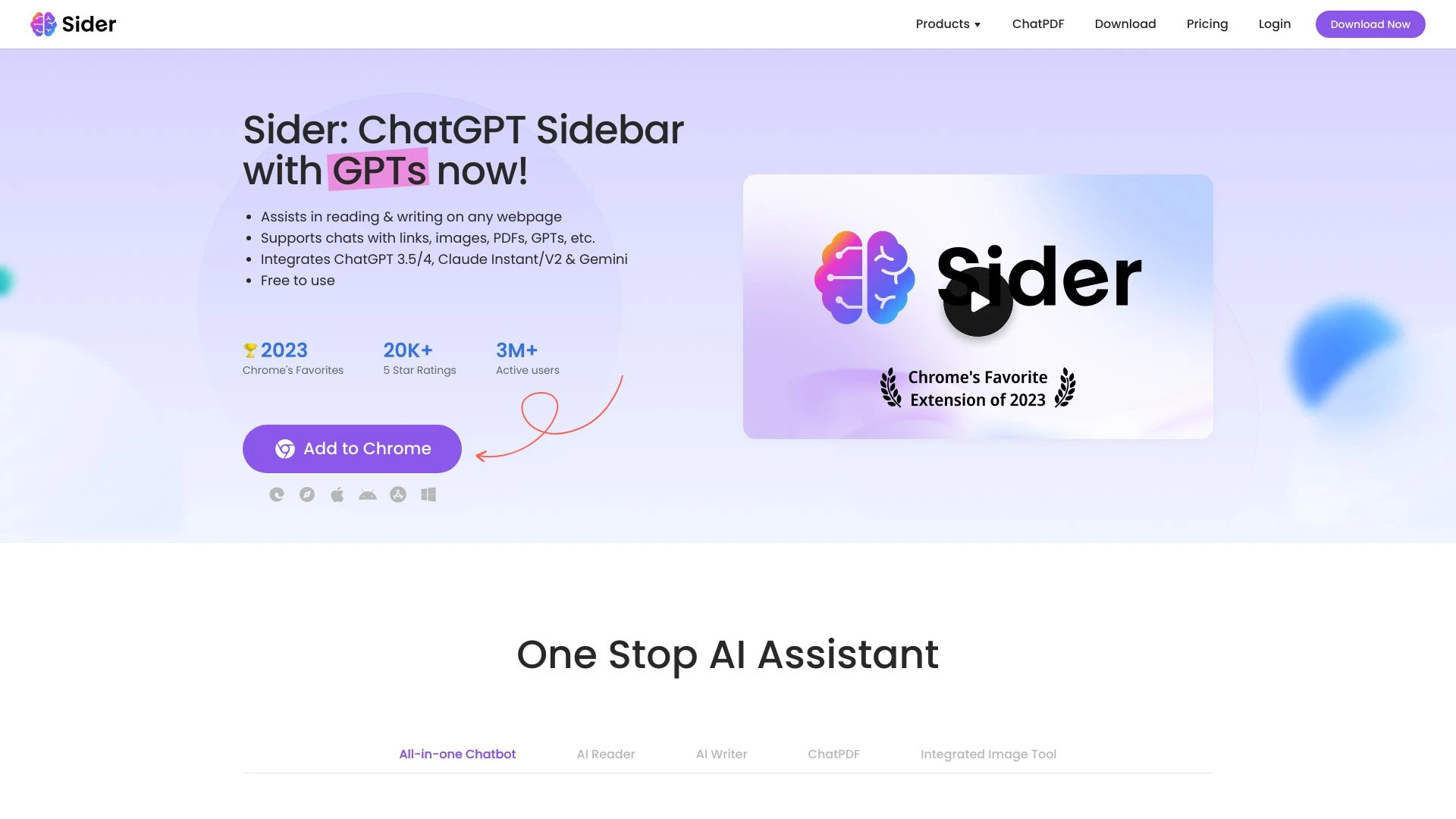 Sider website preview