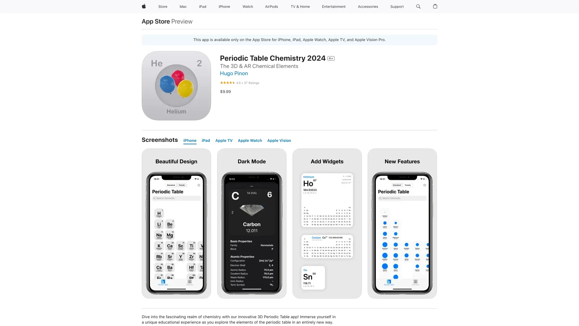 Periodic Table Chemistry 2024 website preview