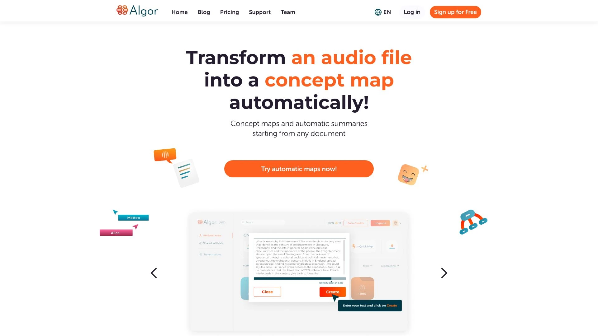 Algor Education website preview