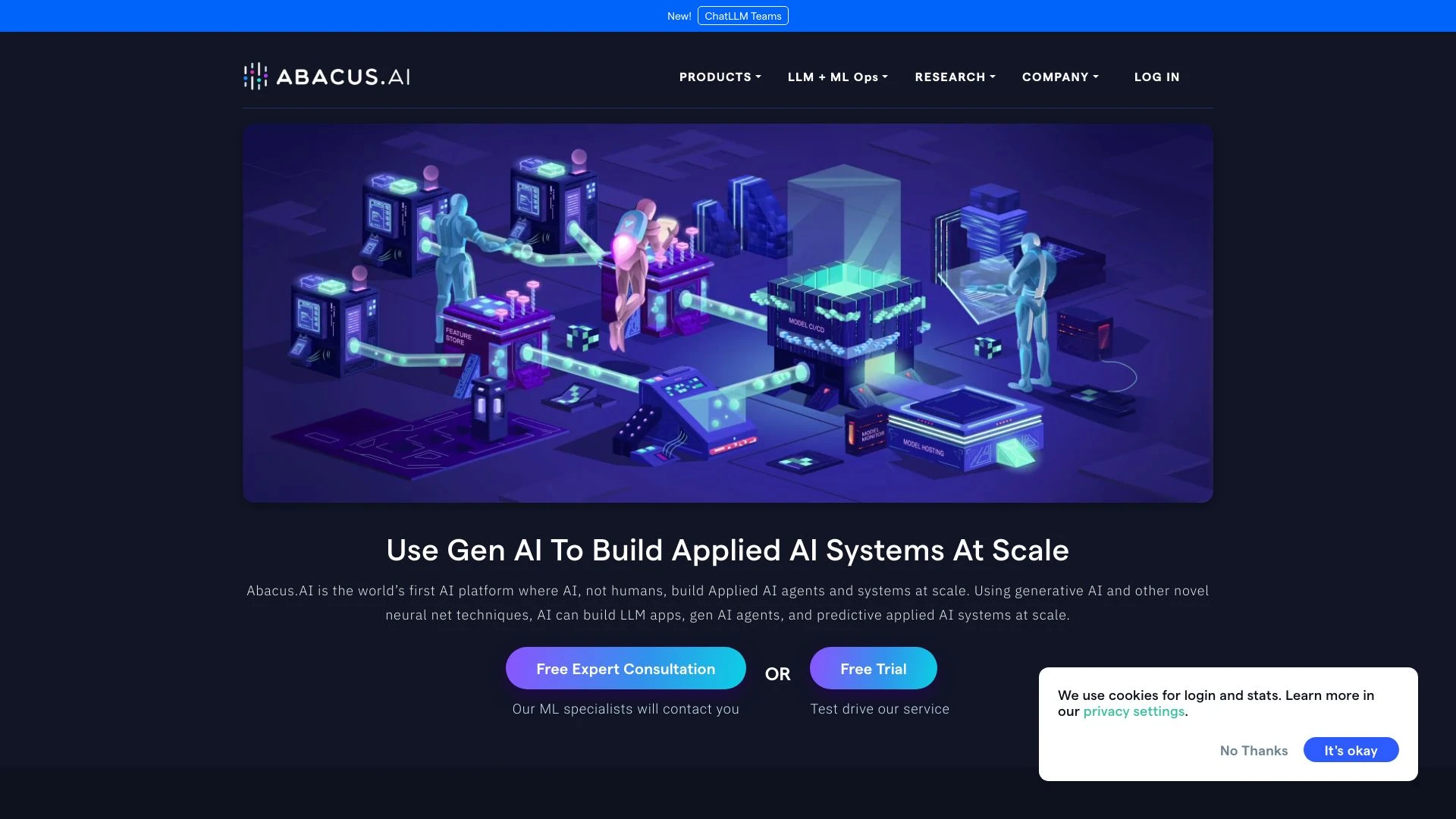 Abacus.AI website preview