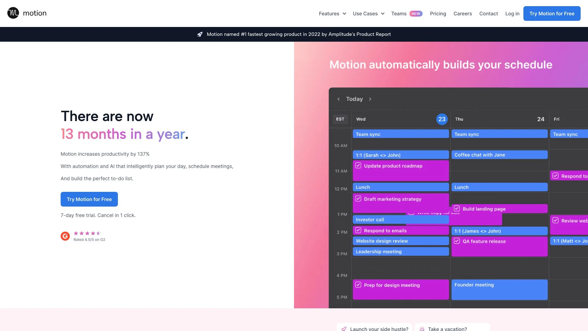 Motion website preview