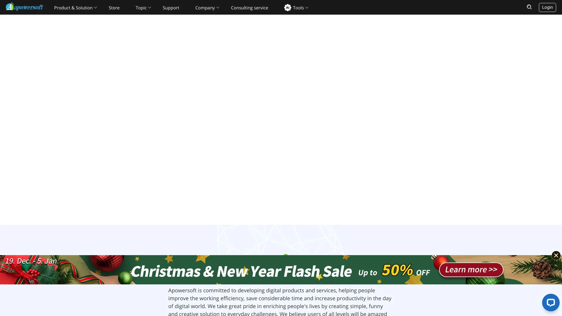 Apowersoft website preview