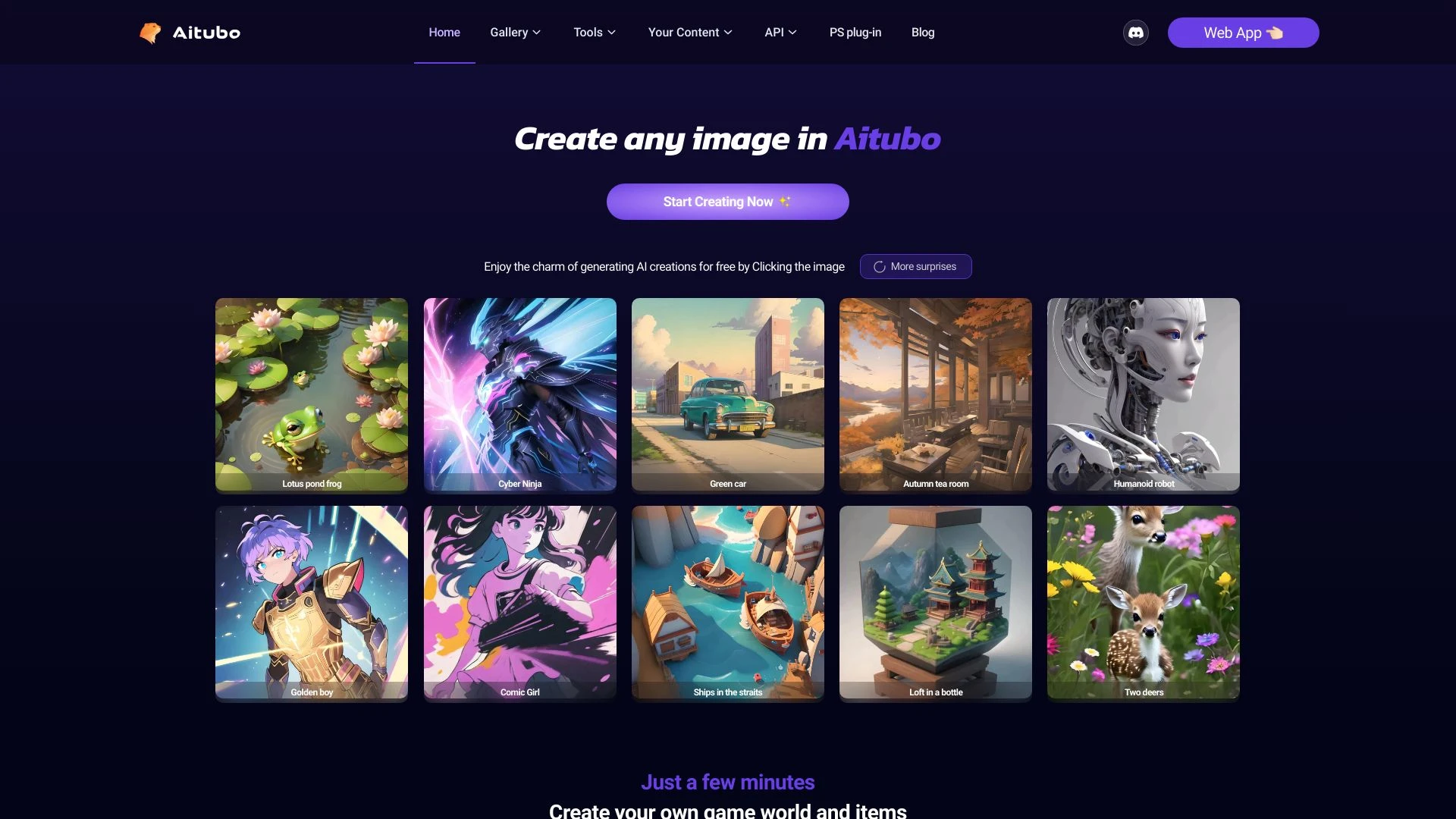 Aitubo website preview
