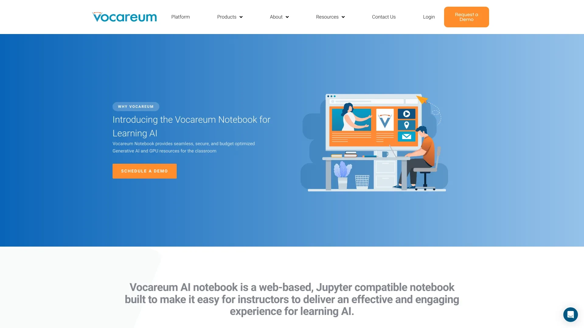 Vocareum website preview
