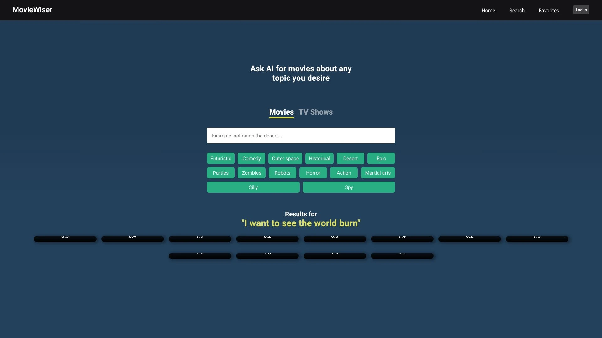 MovieWiser website preview