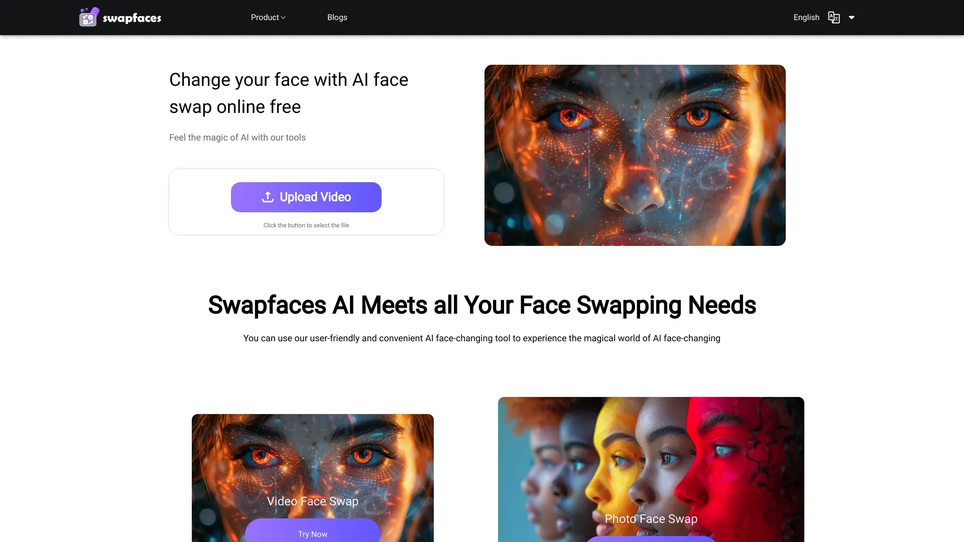 Swapfaces website preview