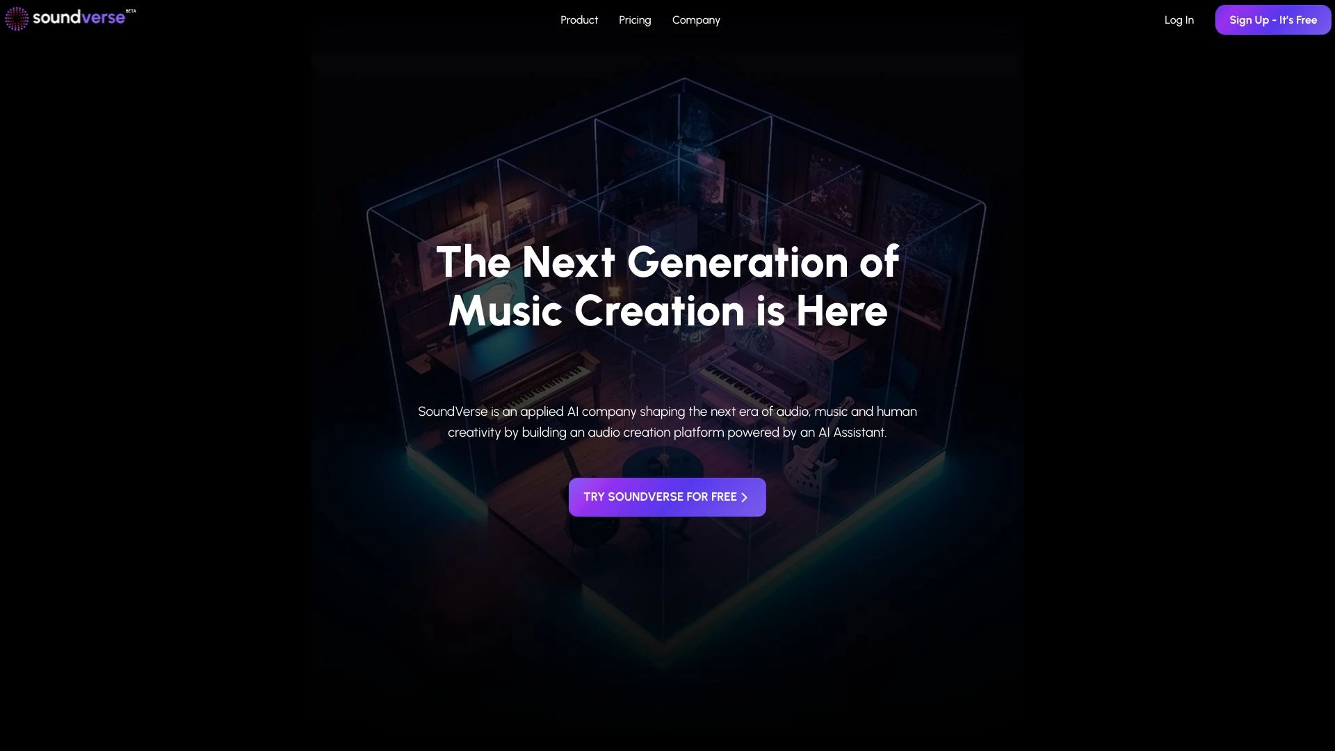 SoundVerse website preview