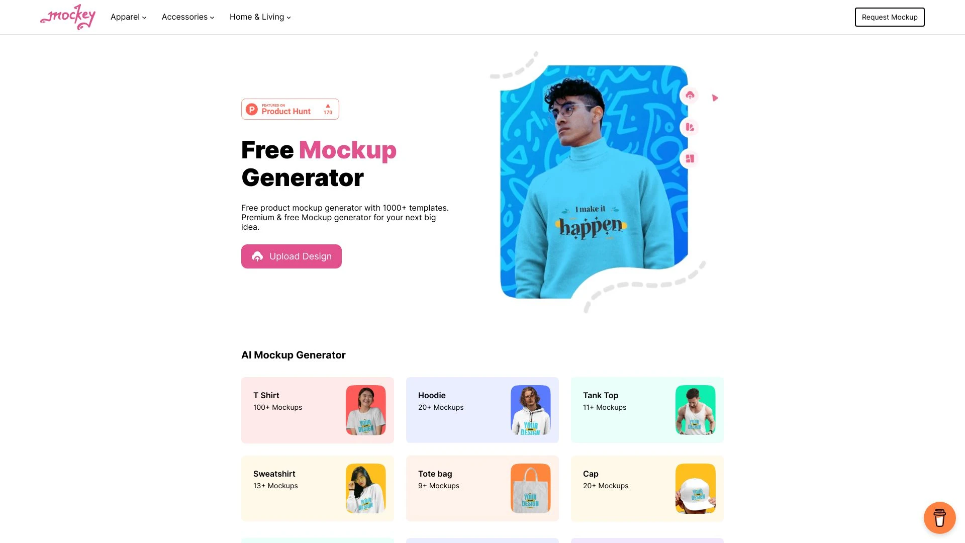 Mockey website preview