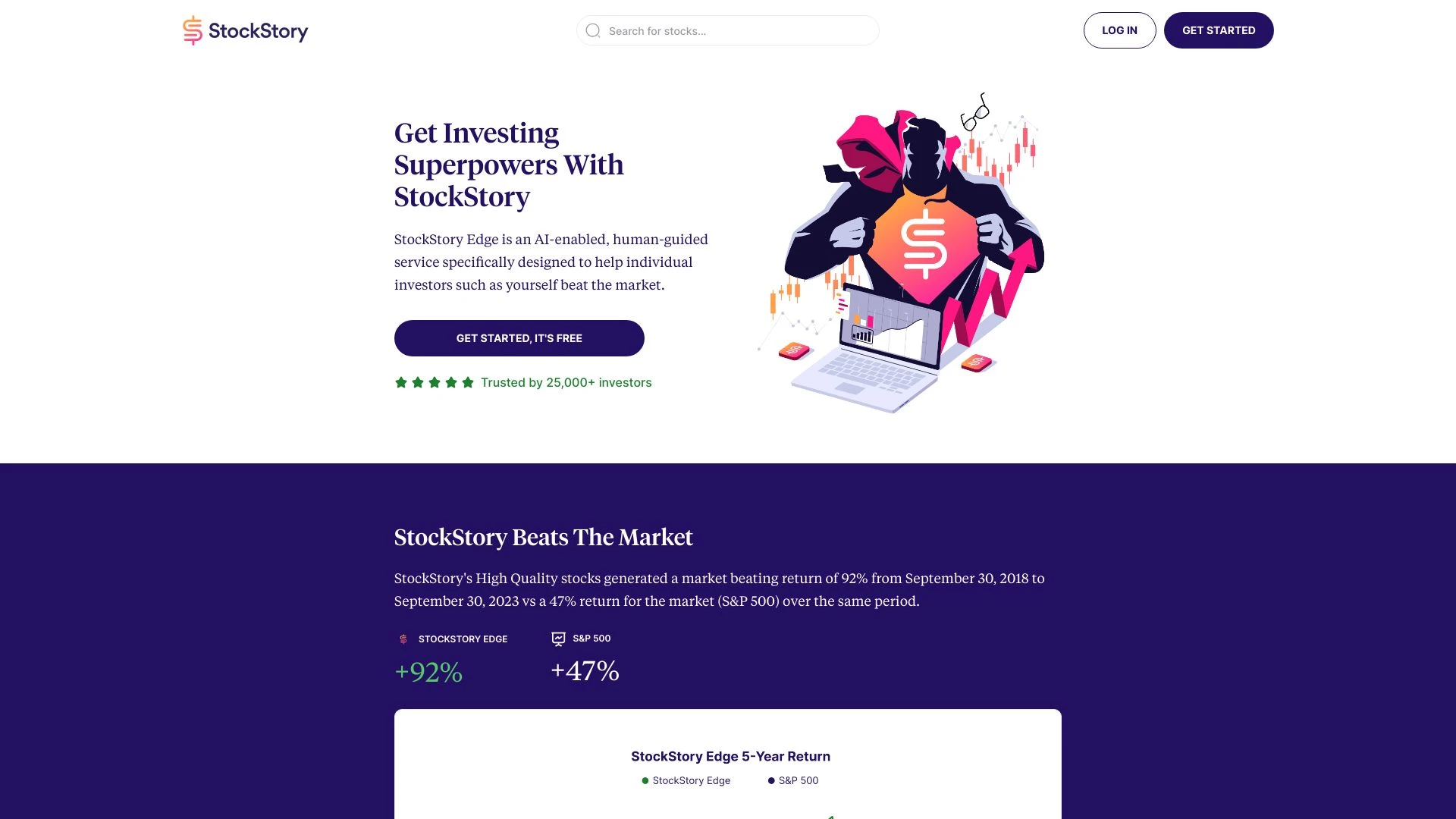 StockStory website preview