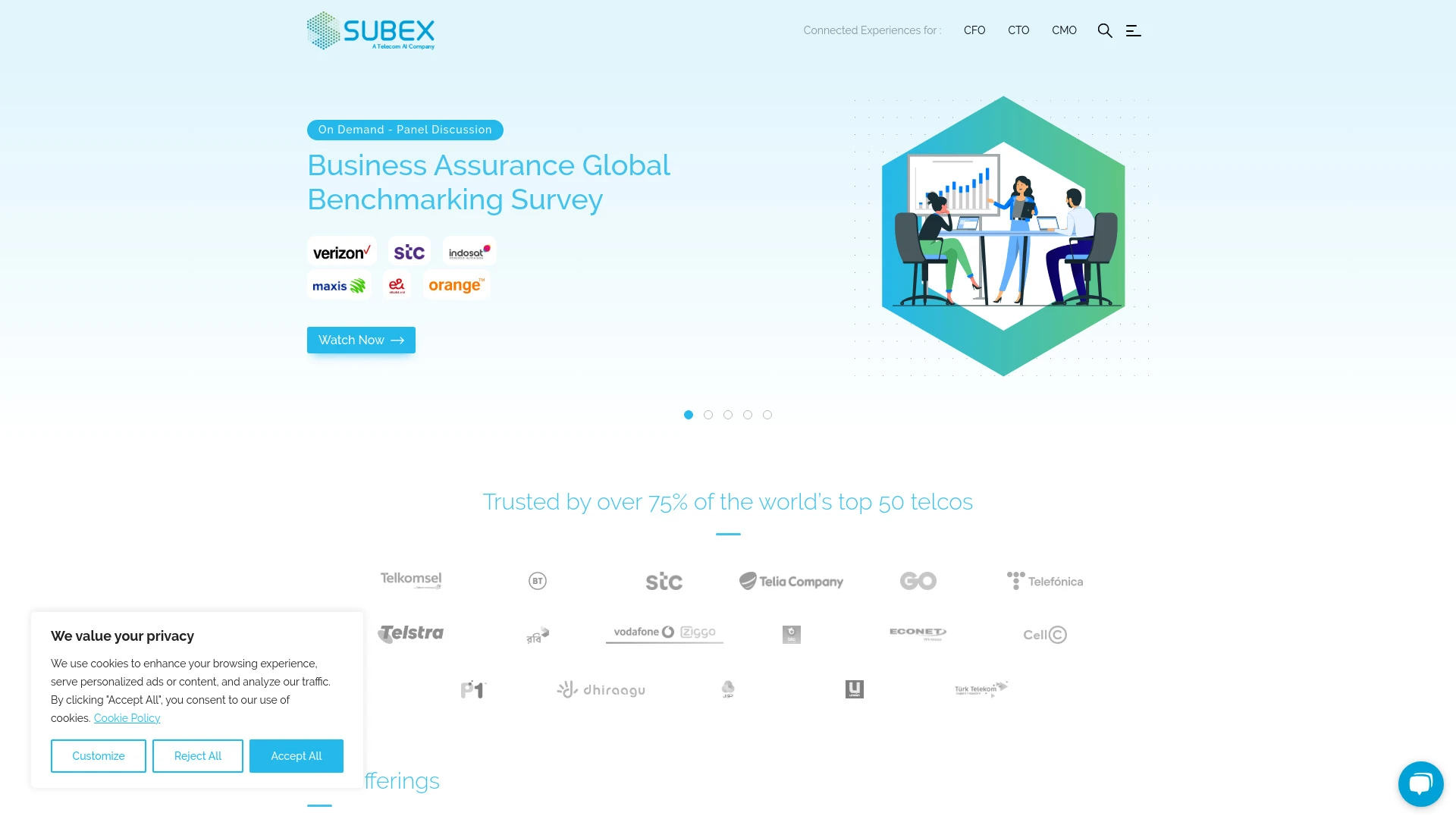 Subex website preview