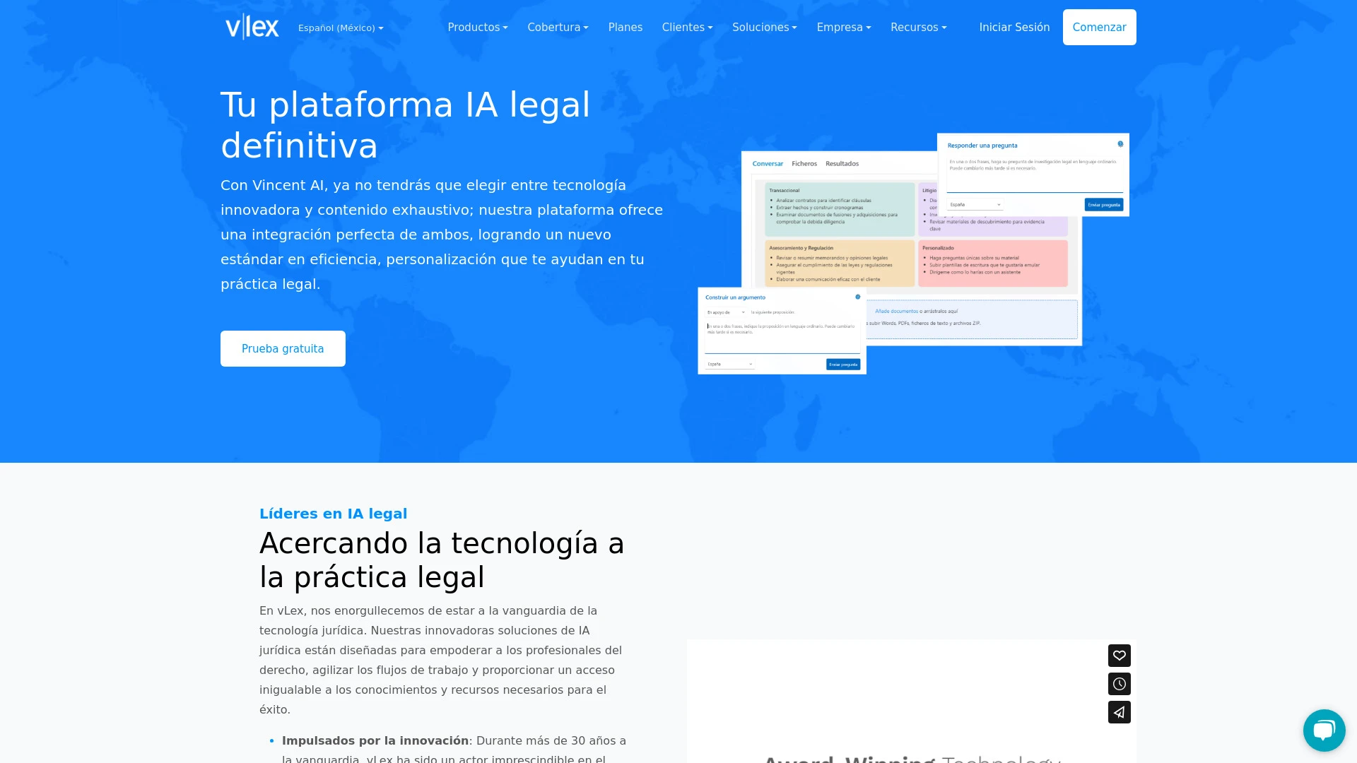 vLex - Legal Intelligence Information website preview