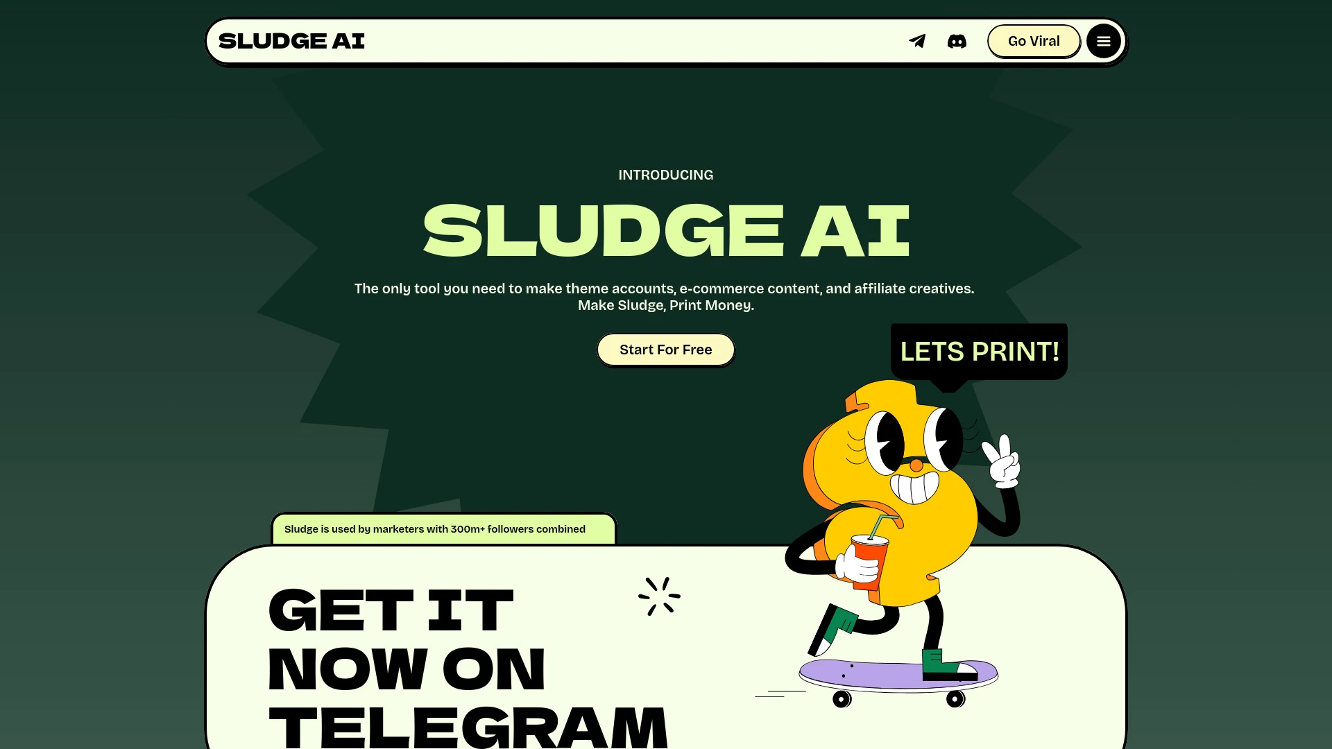 Sludge AI website preview