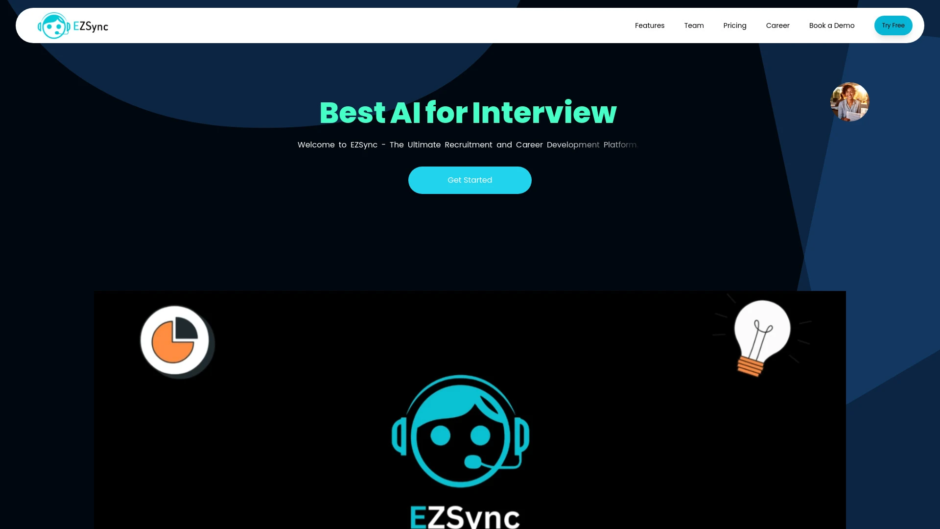 EZSync website preview