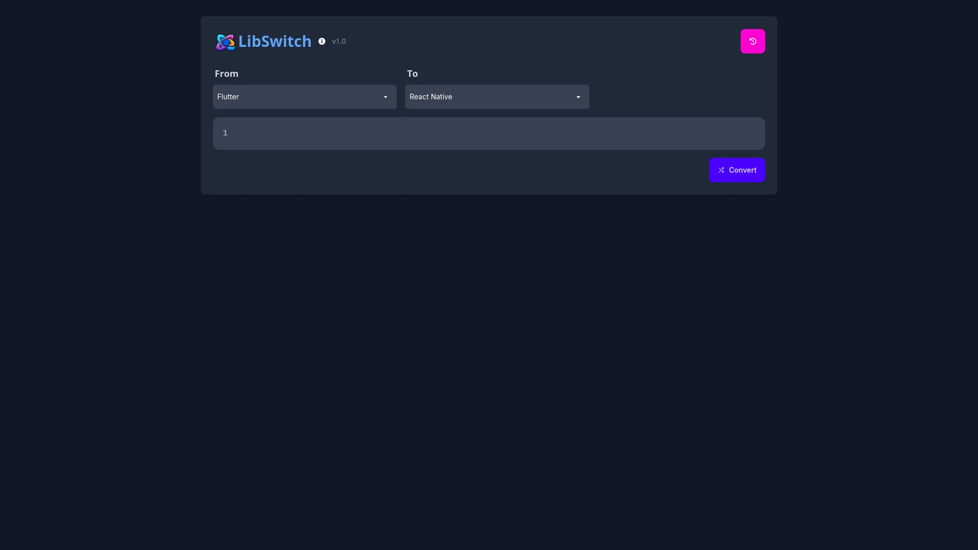 LibSwitch website preview