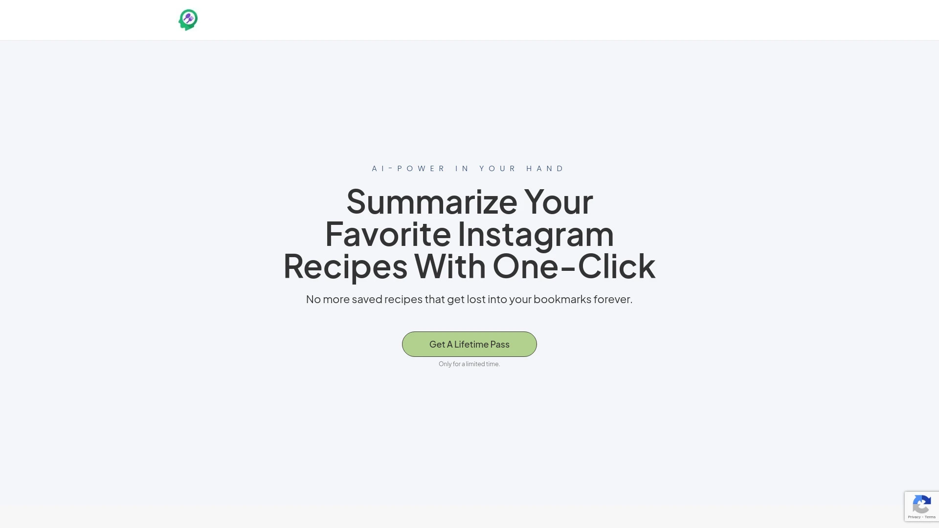 Recipe Reel website preview