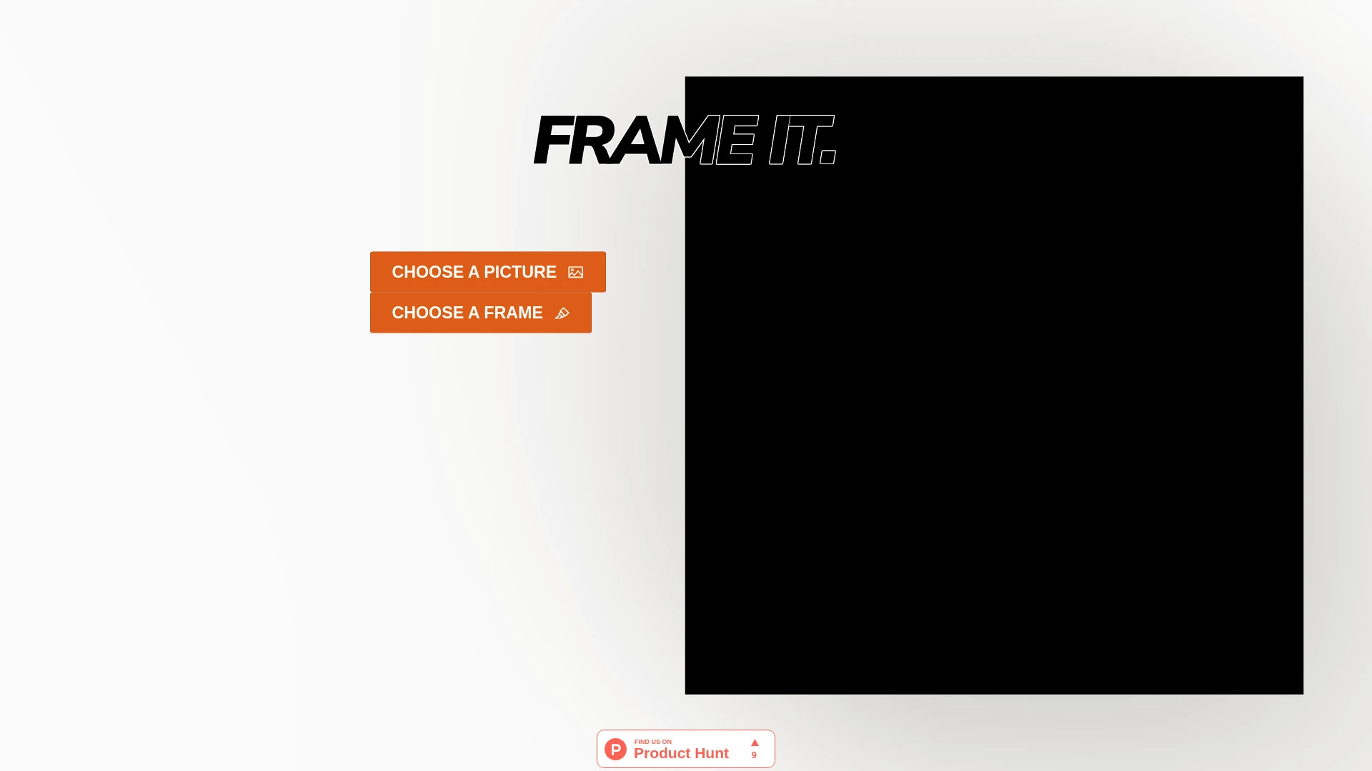 Frame It website preview