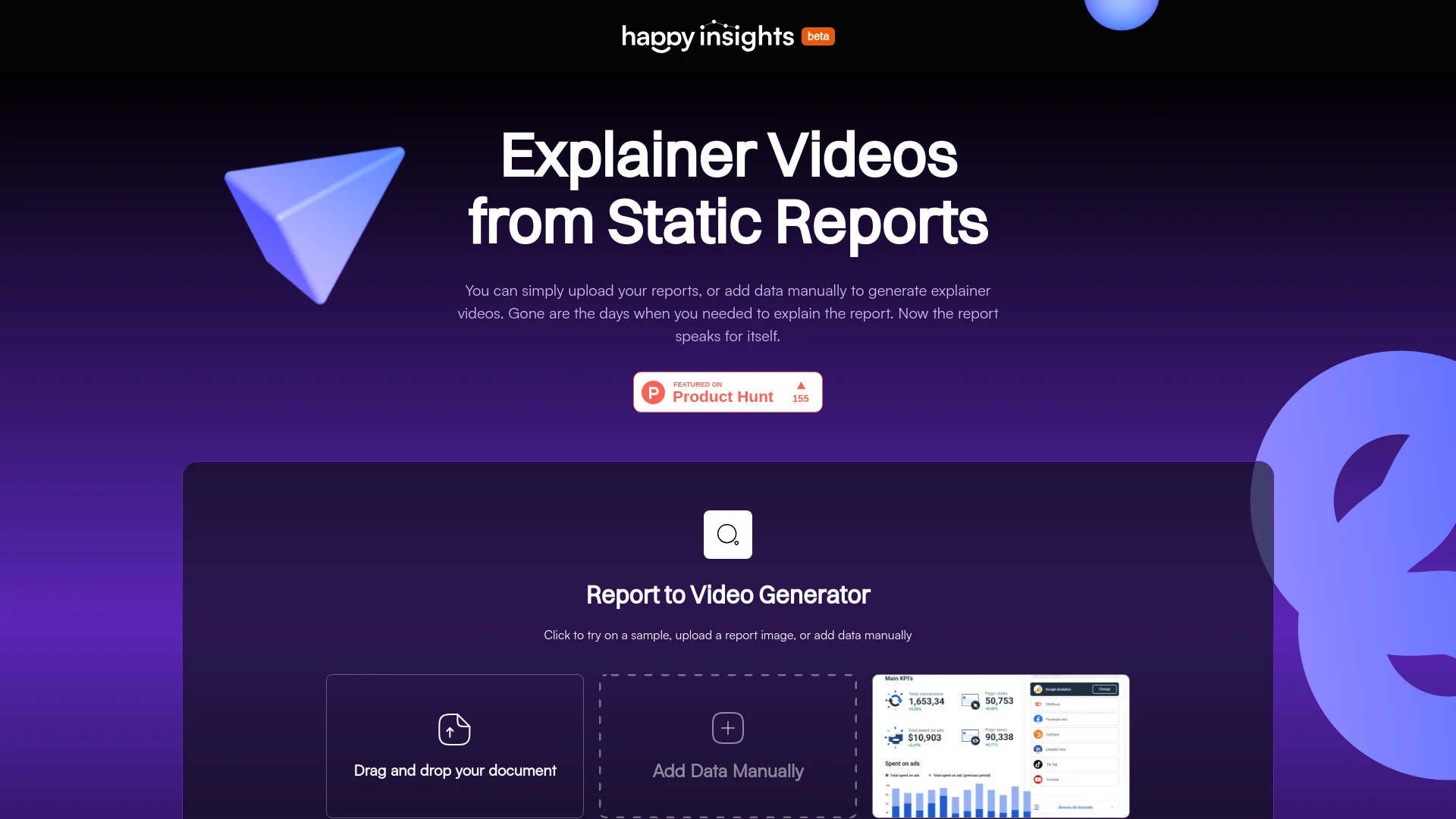 Happy Insights website preview