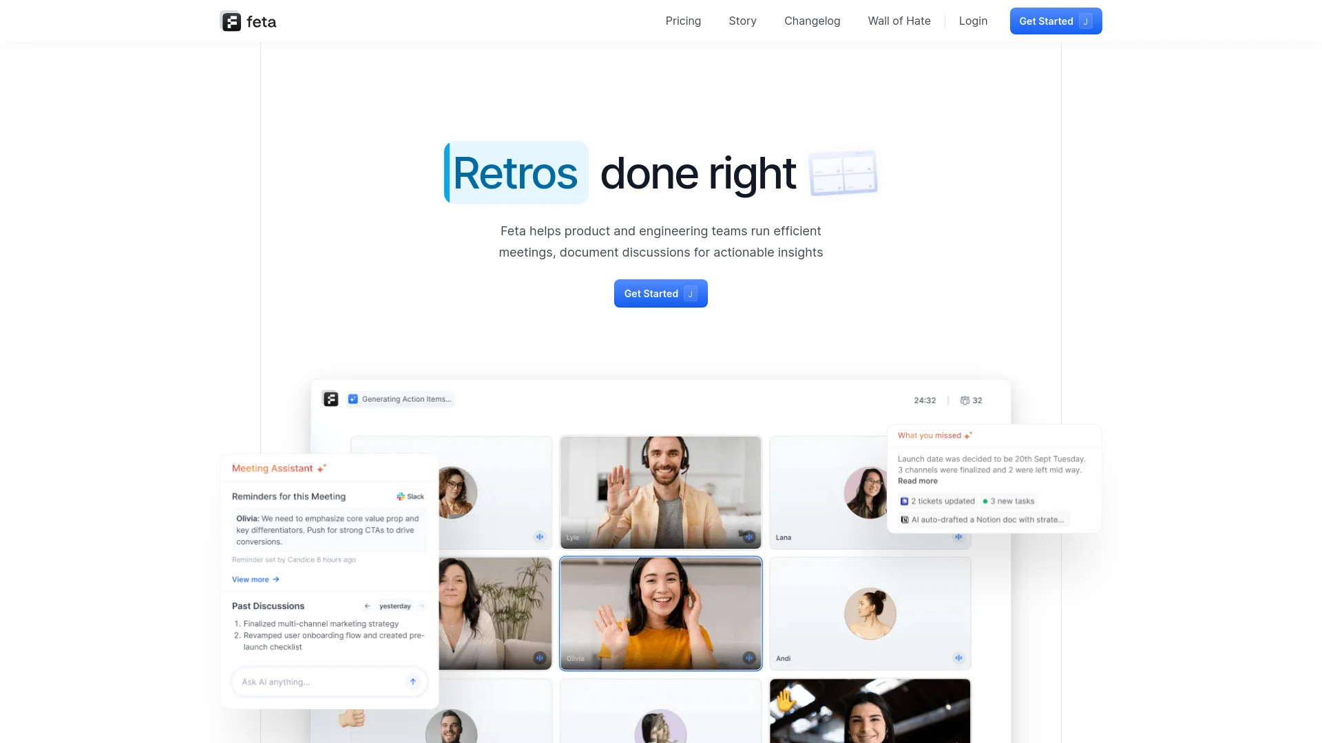 Feta website preview