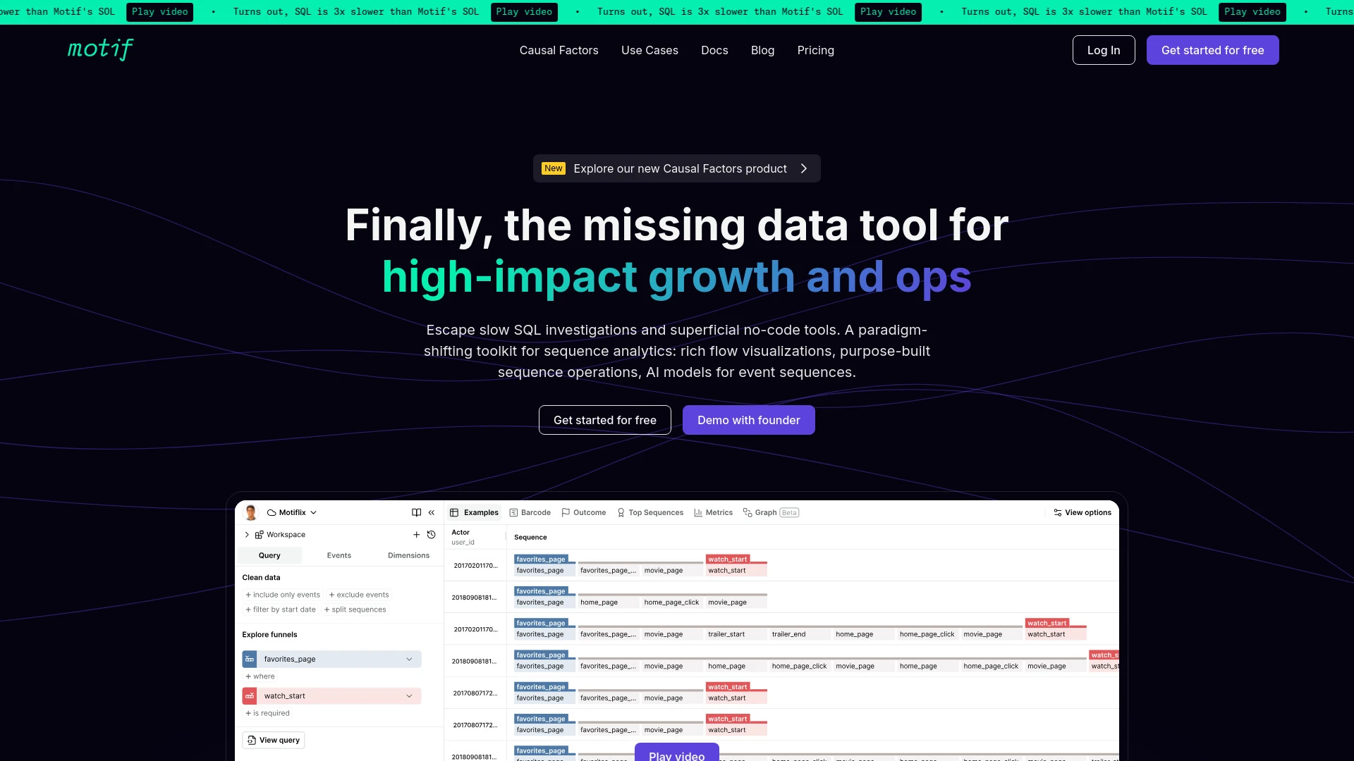 Motif Analytics website preview