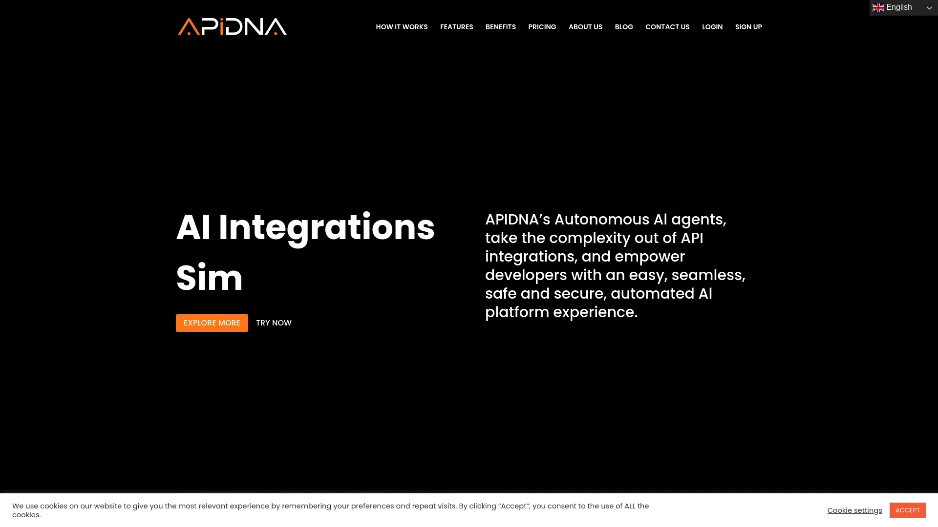 APIDNA website preview