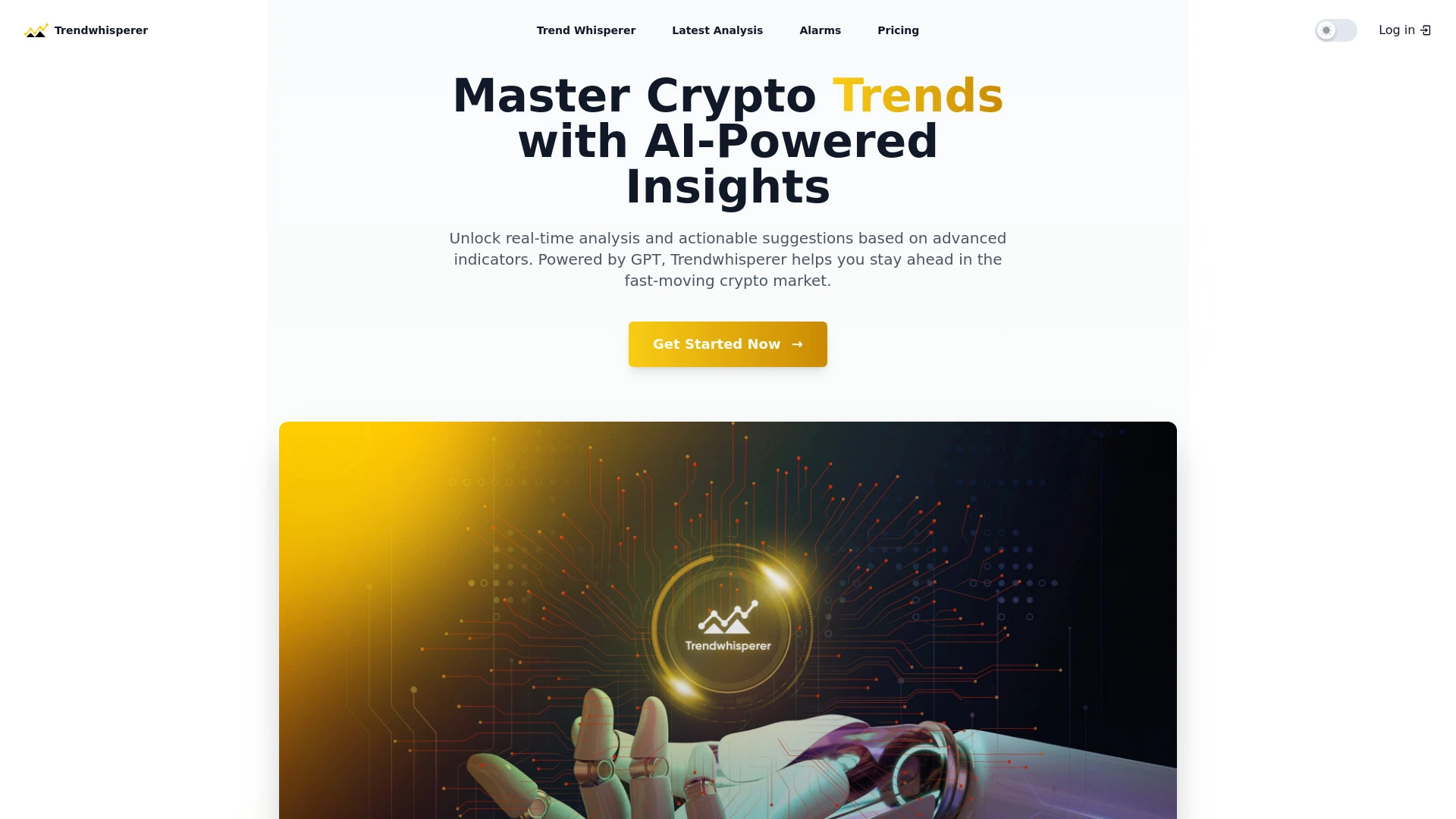 TrendWhisperer website preview